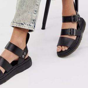 Dr Martens Black Gryphon Sandal